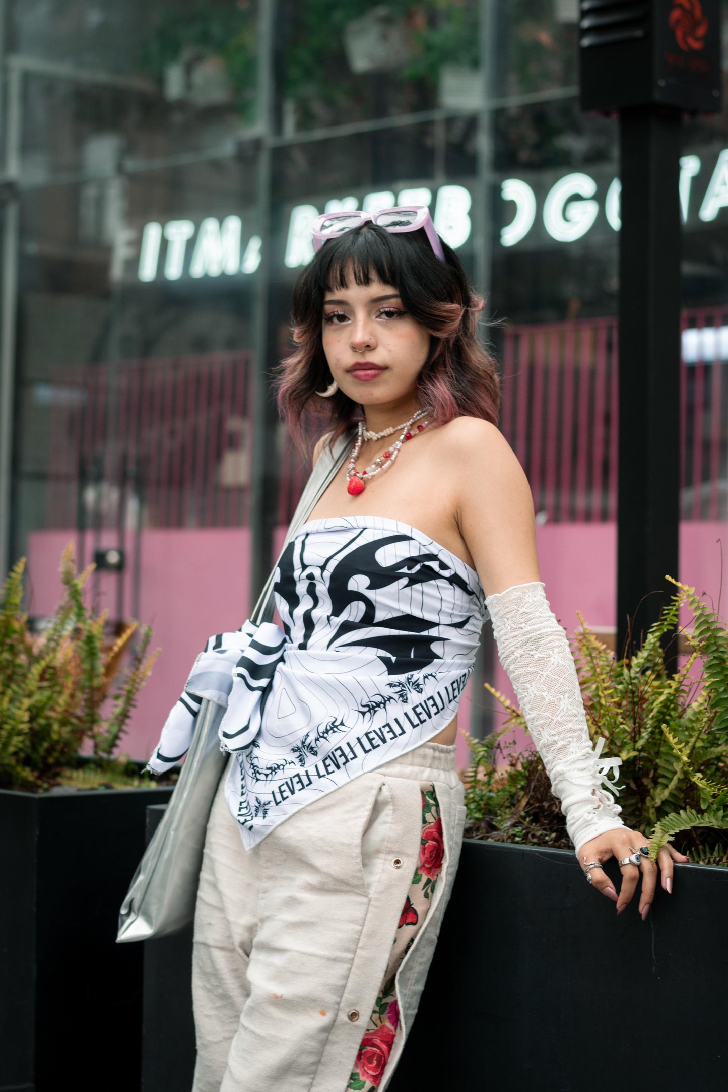 White Butterfly Handkerchief